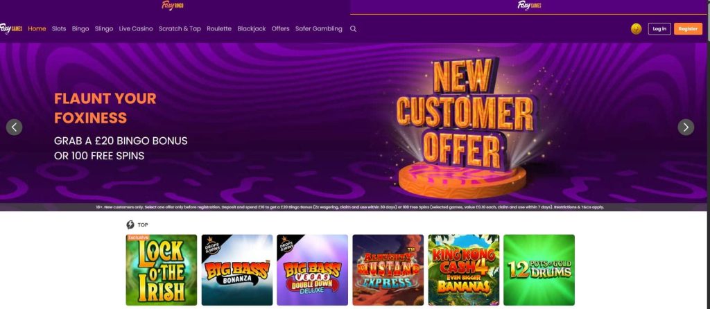Foxy Bingo online
